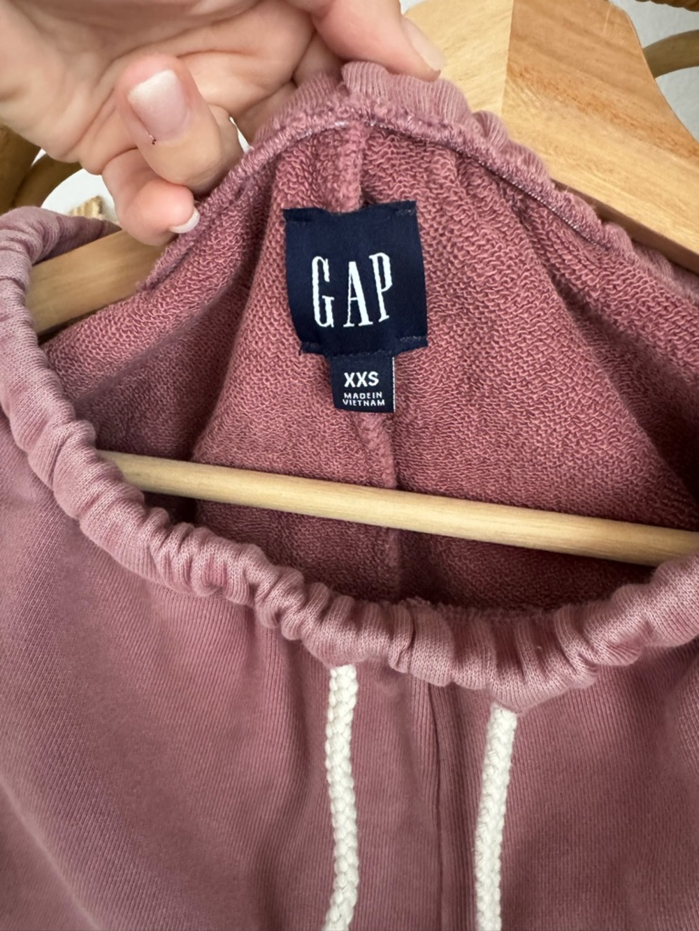 Gap Mauve Lounge Shorts XXS Soft Drawstring Shorts